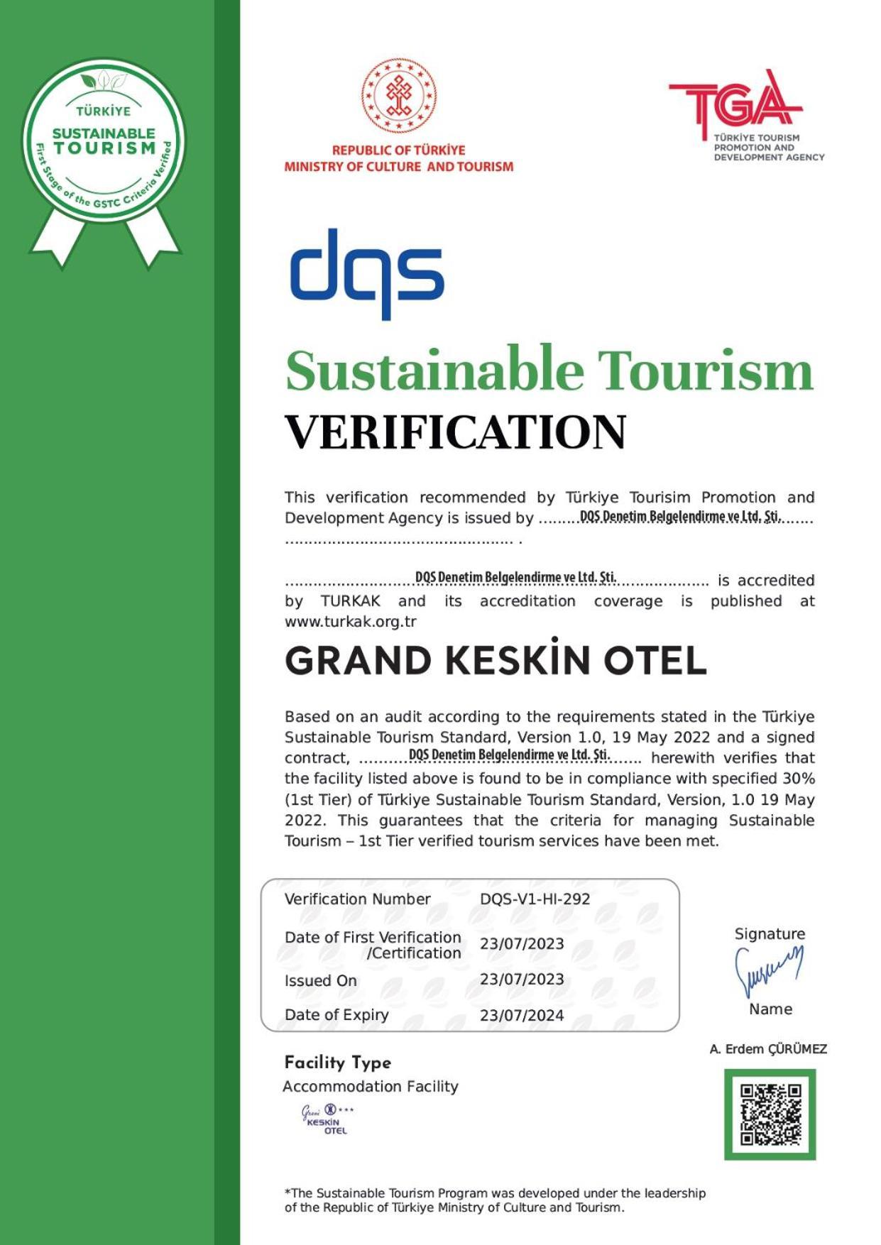 Grand Keskin Otel Denizli  Exterior photo